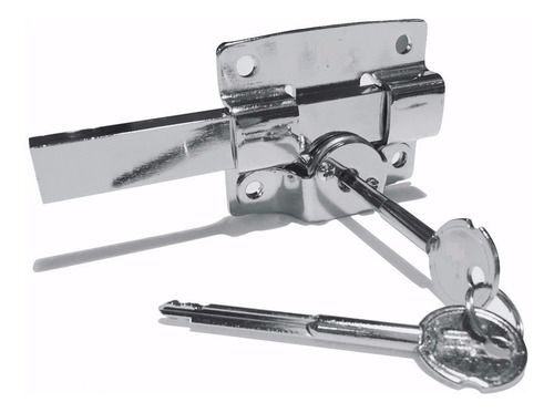 Imagen 2 de 10 de Kit Cerrojo Pasador Llave Cruz Reforzado Premium X 10 Unid.