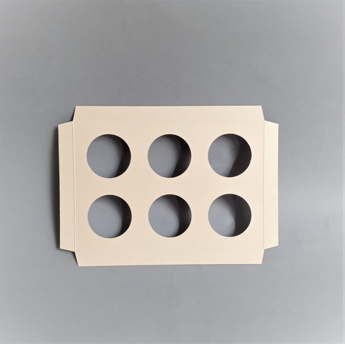 Imagen 2 de 2 de Cuna X6 Cupcake 18x26x2cm (x50u) Muffins Vasos - 133