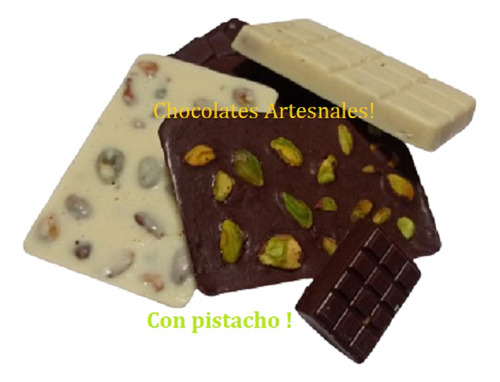 Chocolates Artesanales Con Pistacho  Real Y Deliciosos!!