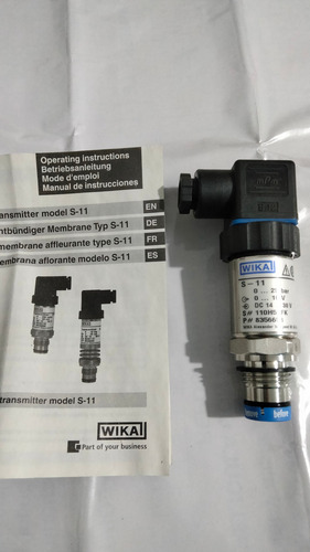 Sensor Transmisor D Presión Con Membrana Aflorante S-11 Wika