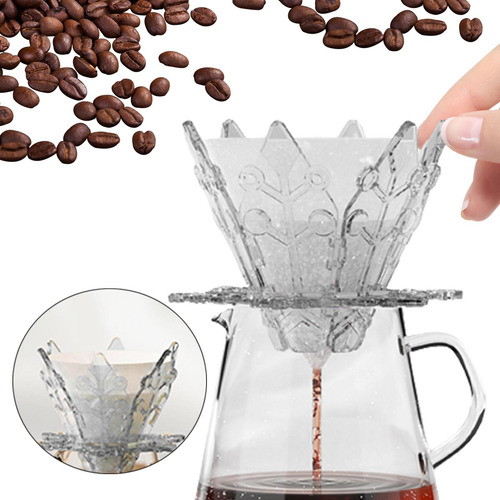 Vierta Sobre Los Filtros De Café Taza De Transparente