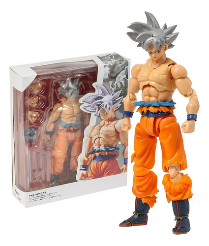 K Juguetes New Figuras Shf Dragon Ball Goku Silver Hair