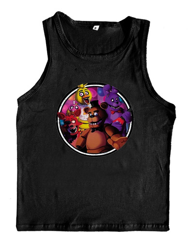 Musculosa Algodon Five Night At Freddy Para Chicos