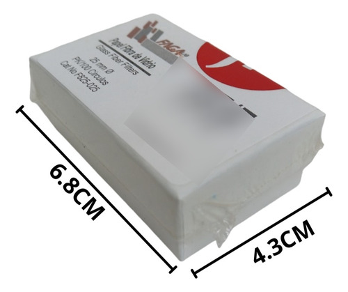 Papel Fibra De Vidrio Fagalab C/100 25mm Ff/f (gf/f)