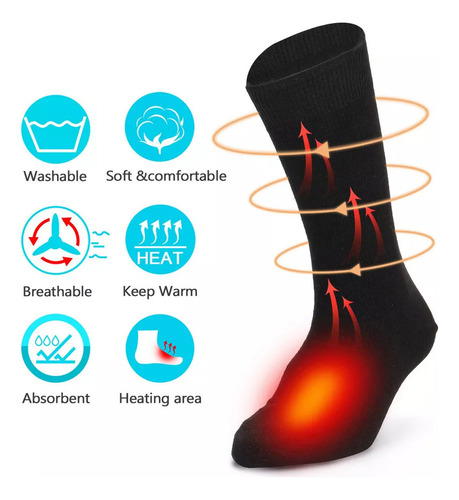 Nuevo Calcetines Calentados For Calcetines Eléctricos,