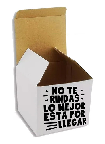 Caja Individual Con Frases Para Empacar Mug Docena Q1