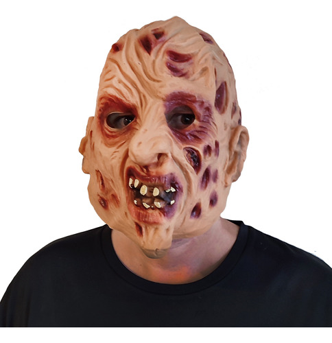 Mascara Freddy Krueger Látex Disfraz Halloween Cosplay 