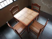 Comprar Desayunado Mesa Chica Multiuso 4 Sillas Madera