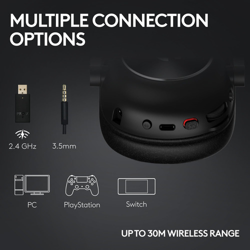 Auriculares De Juegos Inalámbricos Logitech G Pro X 2 Lights