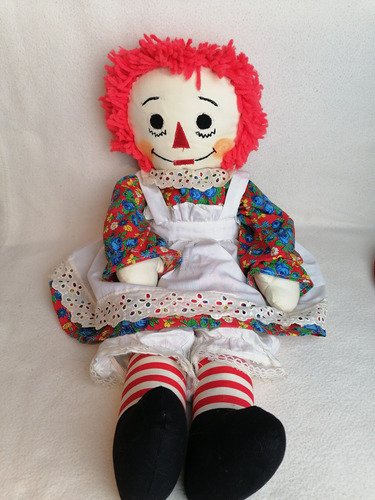 Muñeca De Tela Raggedy Ann 60cm. 