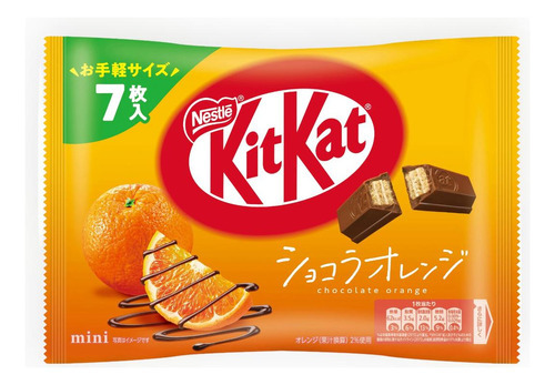 Mini Chocolate Naranja 7 Pzas, Kit Kat, 81.2 G