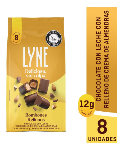 Bombones Lyne Doypack X 8 Unidades - g