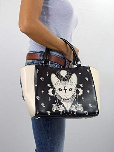 Bolso Gothic Bastet Sphynx Cat Occult Goth De Lost Queen