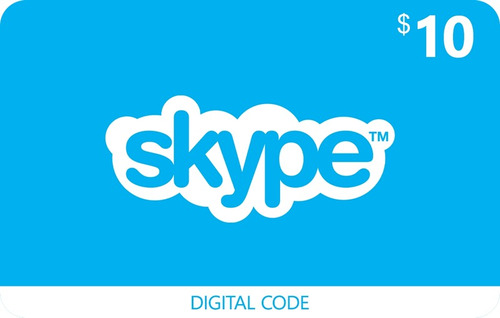 10 Skype Gift Card Llamadas Internacionales Codigo Global