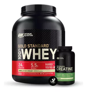 Proteína Gold Standard 100% Whey 5lb + Creatina Monohidrato