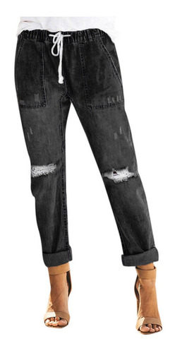 G Pantalones Mujer Pull-on Denim Joggers Elastic 6930