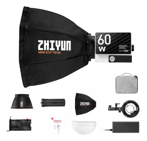 Zhiyun Molus G60 Combo Softbox Kit De Iluminación, Luz De .