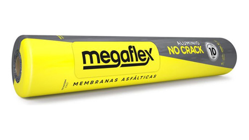 Membrana Asfáltica 3mm Megaflex 30kg Con Aluminio No Crack
