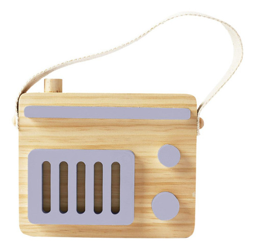 Bebé Juguete Madera Mini Radio Juguete Aprendizaje