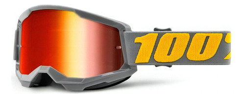 Gafas 100% Strata 2 Motocross Downhill Fxm con lentes espejadas, montura, color IZIPIZI, talla única