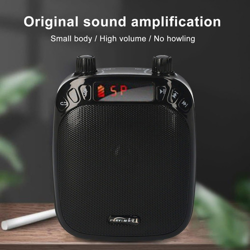 / Amplificador Con Micrófono Con Cable Recargable De Voz