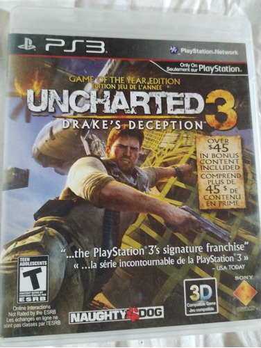 Juego De Playstation 3 Físico Uncharted 3