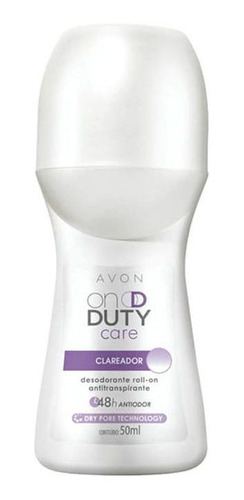Desodorante Rollon On Duty Clareador 48h 50ml (5 Un) - Avon