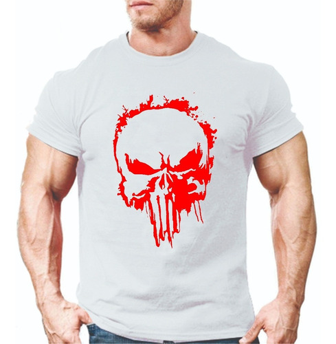 Playera Deportiva El Castigador/ The Punisher Manga Corta 