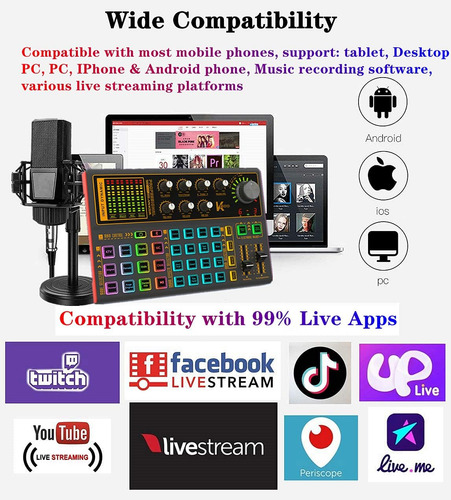 K300 Podcast Equipment Bundle, Con Micrófono De Condensad...
