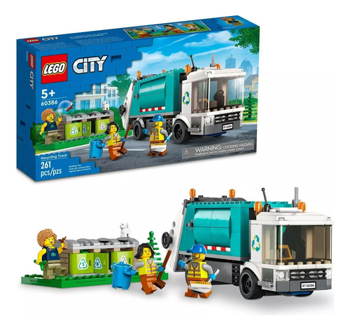 Lego City Camión De Reciclaje Papelera 60386