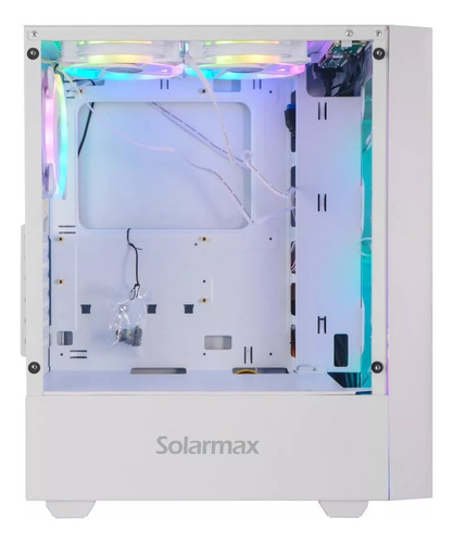 Gabinete Solarmax 5920 Blanco 6 Fan Rgb Vidrio Templado 2