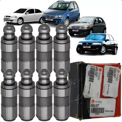 Kit 8 Botador Hidraulico Chevrolet Astra Vectra Zafir 2.0 8v