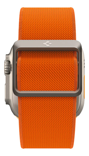 Malla Spigen Lite Fit Ultra Para Apple Watch 49 45 44 42 Mm Ancho 49 mm Color Naranja