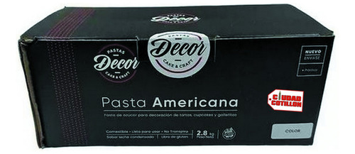 Pasta Americana Decor 2,8 Kg Blanca Ciudad Cotillón