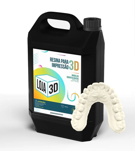 Imagem 2 de 5 de Resina Pro - Dental - Branco - Loja 3d - Dlp/lcd - 5kg