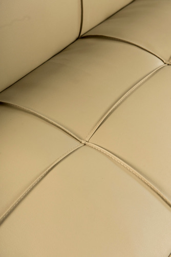 Futon Owen Cuero Sintetico Y Cromo Sillon Cama Outlet