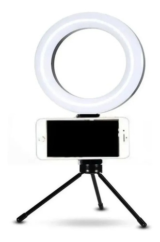 Ring Light Iluminador 6 Polegadas 16cm Usb Led Tripé Mesa