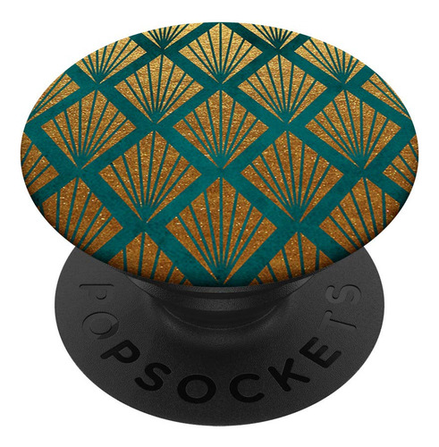 20's Art Deco Bold Glam Verde Vintage Patron Popsockets Grip