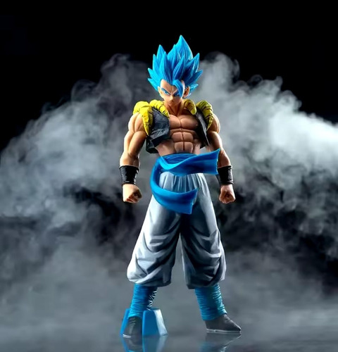 Muñeca Dragon Ball Z - Gogeta Super Saiyan, tamaño grande, color azul