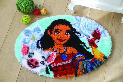 Disney Moana Friends Alfombra Ganchillo Kit