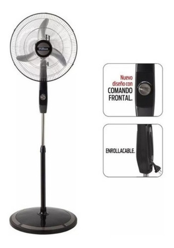 Ventilador De Pie Liliana 18 75w 3 Vel Aspas Metalic Vpc18m