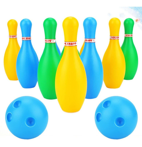 2pcs Kids Bowling Ball Educational Toy Game Mini Set