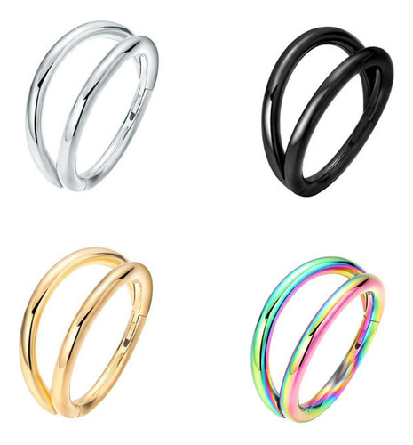 3 Anillo Para La Nariz Aro No Perforado Anillos Para El