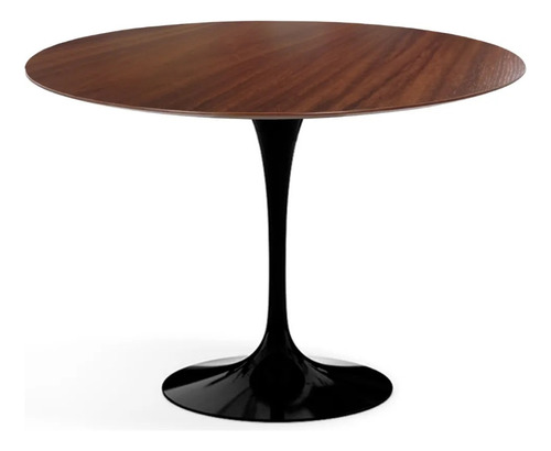 Mesa De Jantar Tulipa Saarinen Redonda 80 Cm Tampo Imbuia