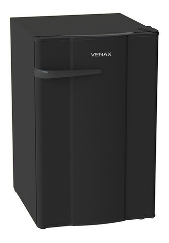 Geladeira a gás frigobar Venax NGV 10 preta-fosco 82L 220V
