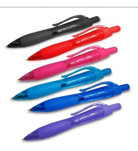 Boligrafo Retractil Faber Castell Mini X 6 Colores - Oferta!