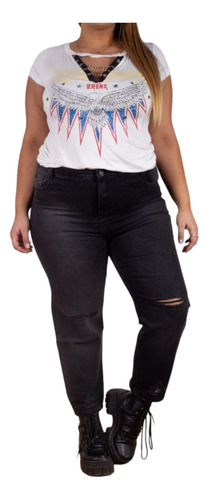 Jean Mom Nueva Temporada Tendencia Plus Size 48 - 46 Ss