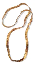 Comprar Cadena Cubana Plana 4 Mm 60 Cm Enchapado En Oro 18k