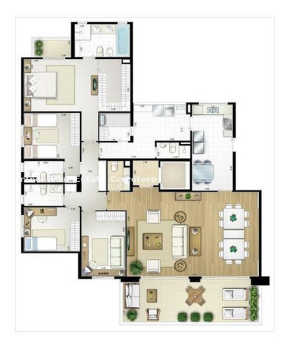 Imagem 4 de 15 de Apartamento Para Venda Em São Paulo, Itaim Bibi, 3 Dormitórios, 3 Suítes, 5 Banheiros, 3 Vagas - 2855_2-1025258