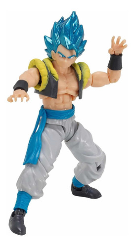 Imagen 6 de 8 de Figura Gogeta Azul Súper Saiyayin 13 Cm Articulada Bandai